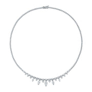 MARQUIS, BAGUETTE AND ROUND DIAMOND CHOKER