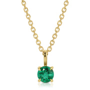 ROUND EMERALD PENDANT