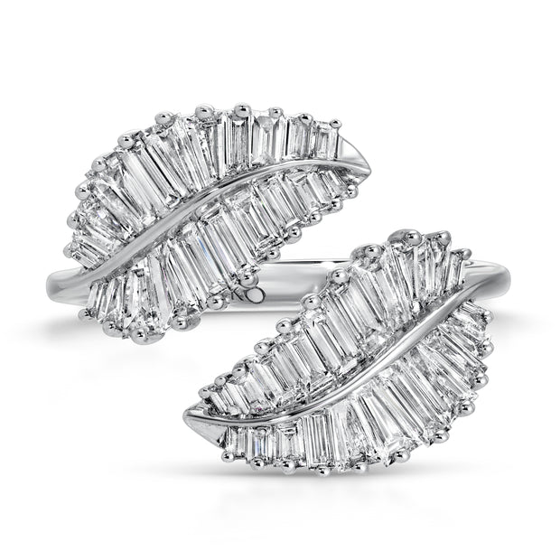 MEDIUM PALM LEAF DIAMOND RING