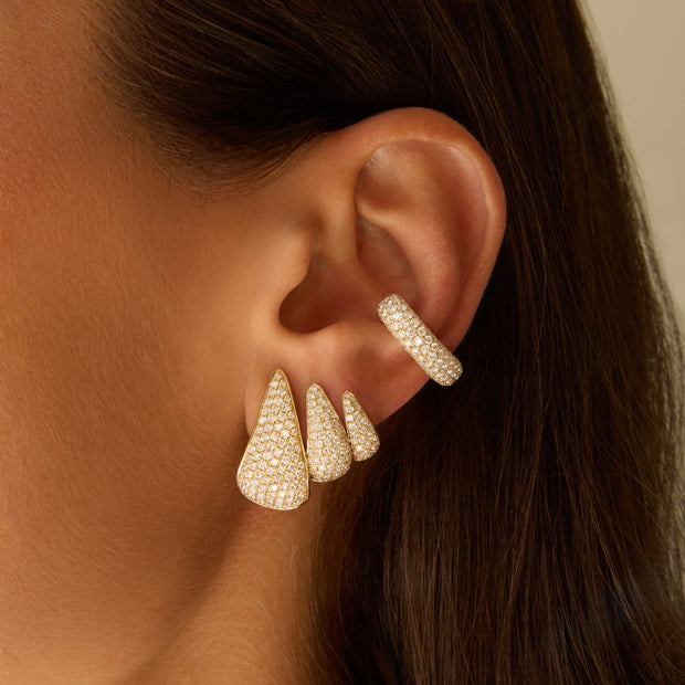DIAMOND CLAW EARRINGS