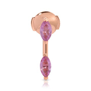 PINK SAPPHIRE MARQUISE ORBIT EARRING