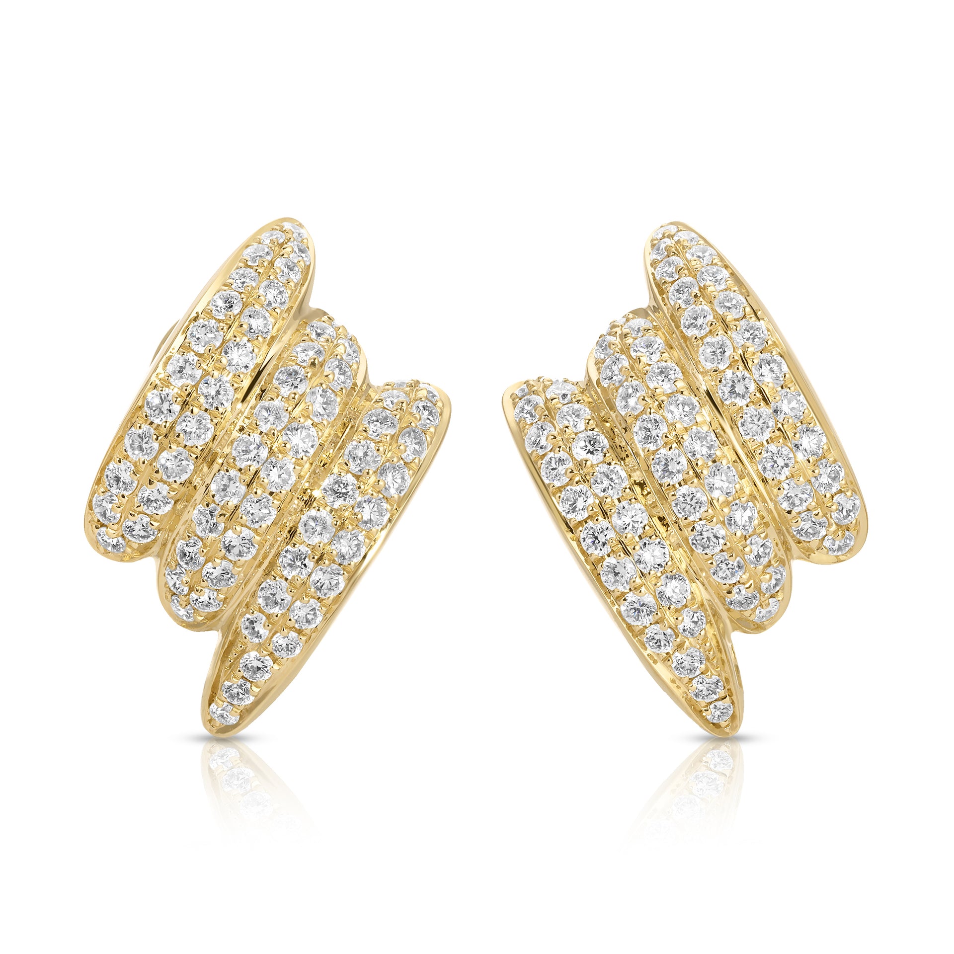  LARGE DIAMOND CLAIRE EARRINGS