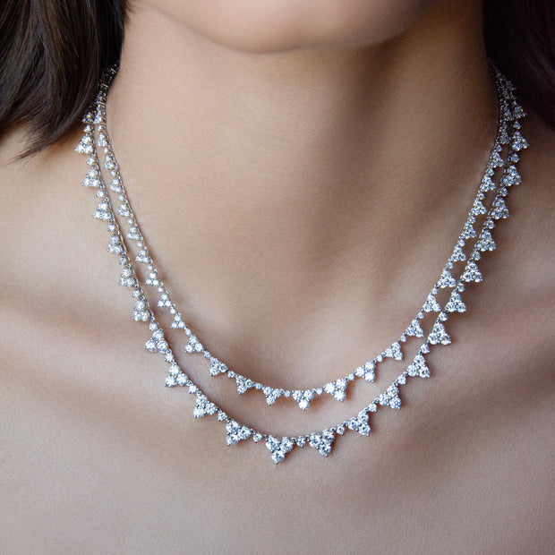 LARGE DIAMOND TRIANGLE ETERNITY CHOKER