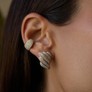 DIAMOND CROISSANT EARRINGS