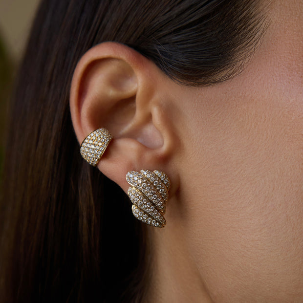 DIAMOND CROISSANT EARRINGS