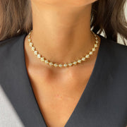 LARGE TULIP DIAMOND CHOKER