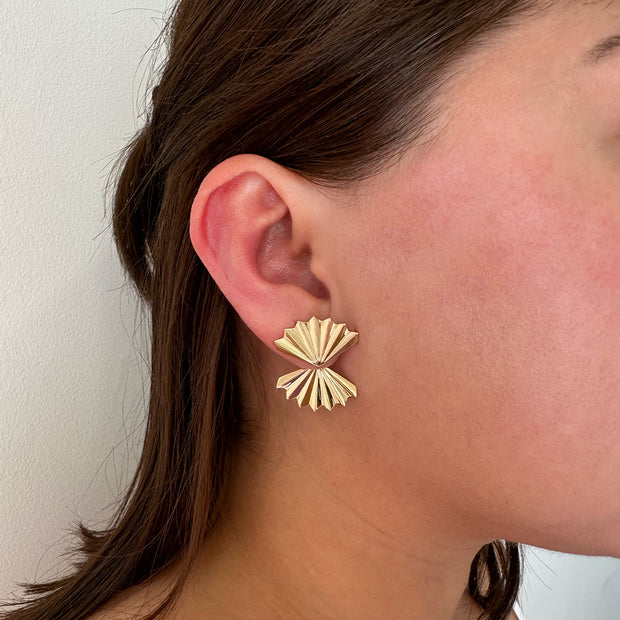 LARGE FAN EARRINGS