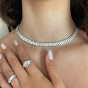 LARGE BAGUETTE DIAMOND ZOE CHOKER