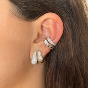 SMALL DIAMOND CLAW EARRINGS