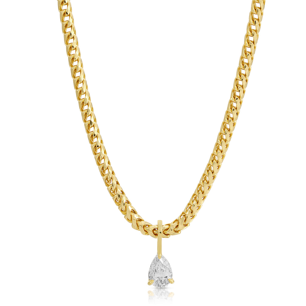 Anita Ko Louise Necklace with Pear Diamond Pendant